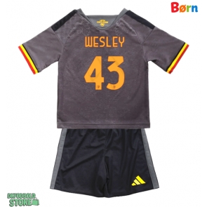 AS Roma Wesley Franca #43 Replika Babytøj Tredje sæt Børn 2026-27 Kortærmet (+ Korte bukser)